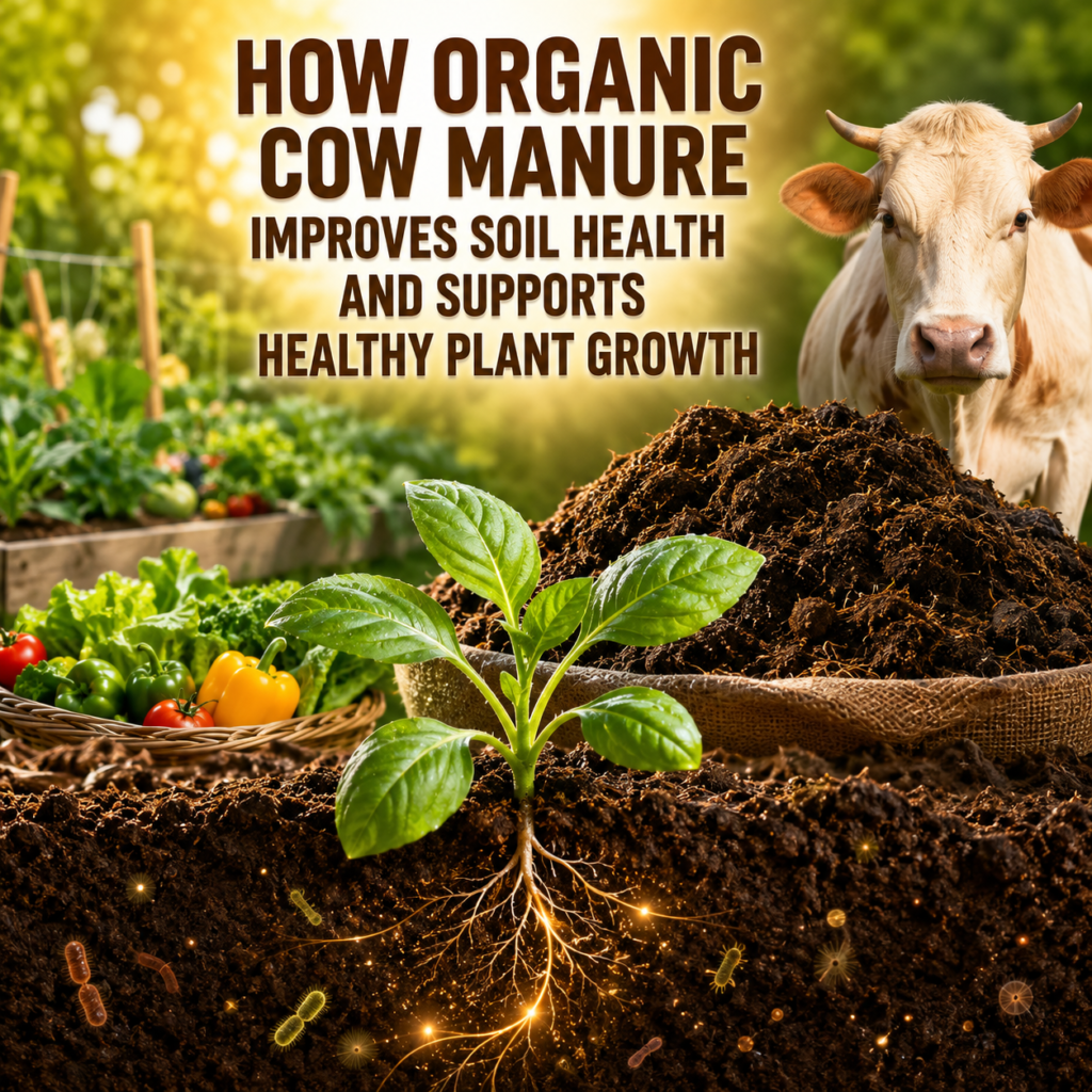 How Organic Cow Manure Improves Soil Health and Supports Healthy Plant Growth
